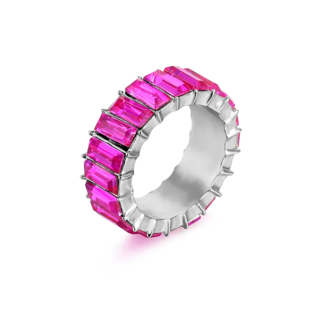 3A Zircon Crystal Luxury Fashion Ring