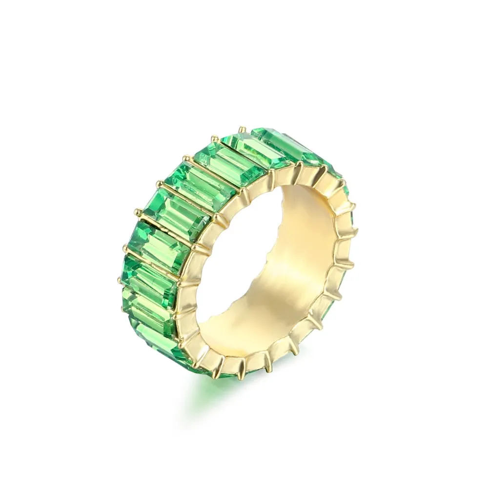 3A Zircon Crystal Luxury Fashion Ring