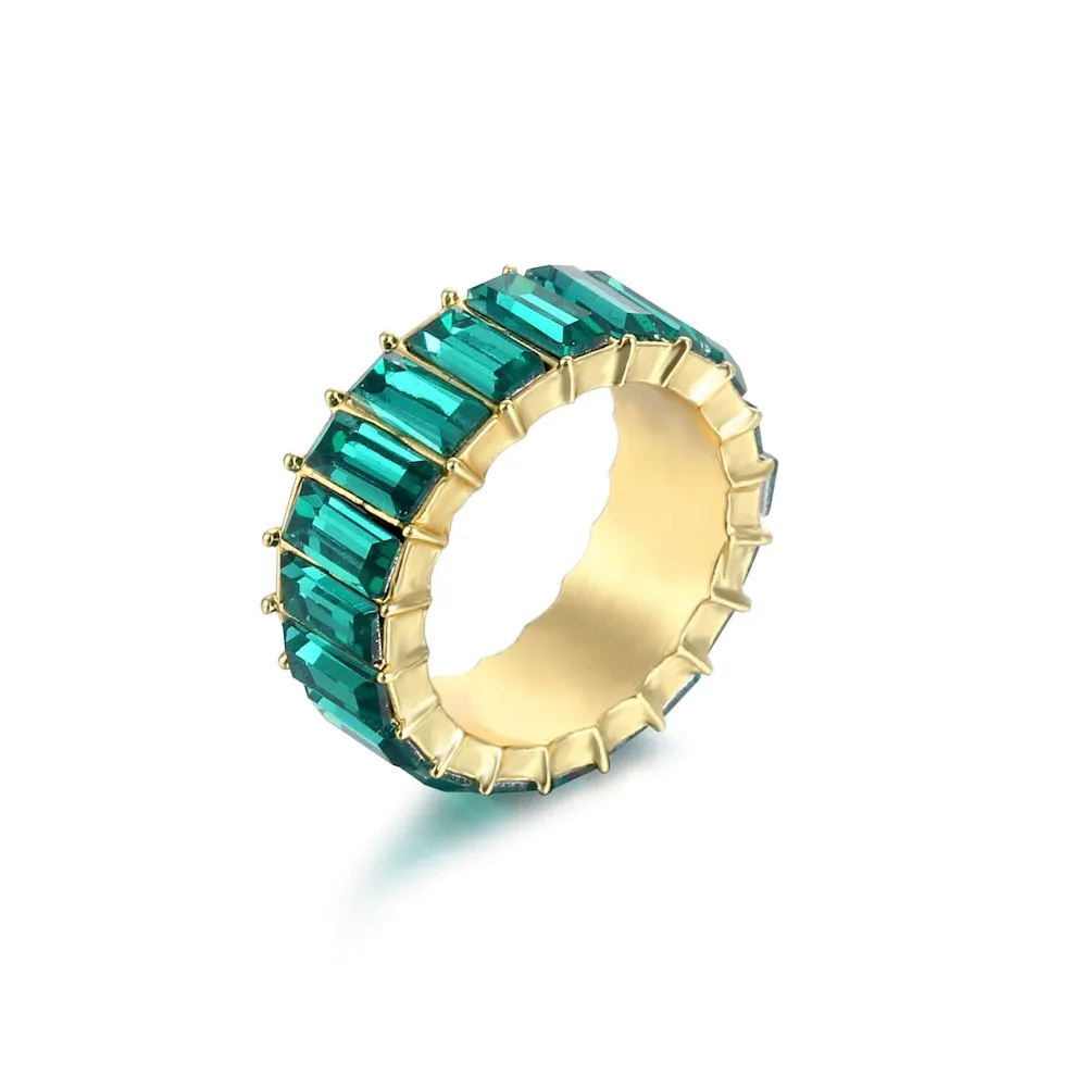 3A Zircon Crystal Luxury Fashion Ring