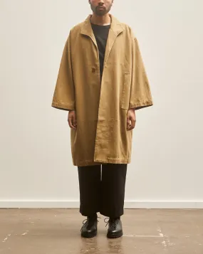 7115 Unisex Canvas Lapel Coat, Kelp