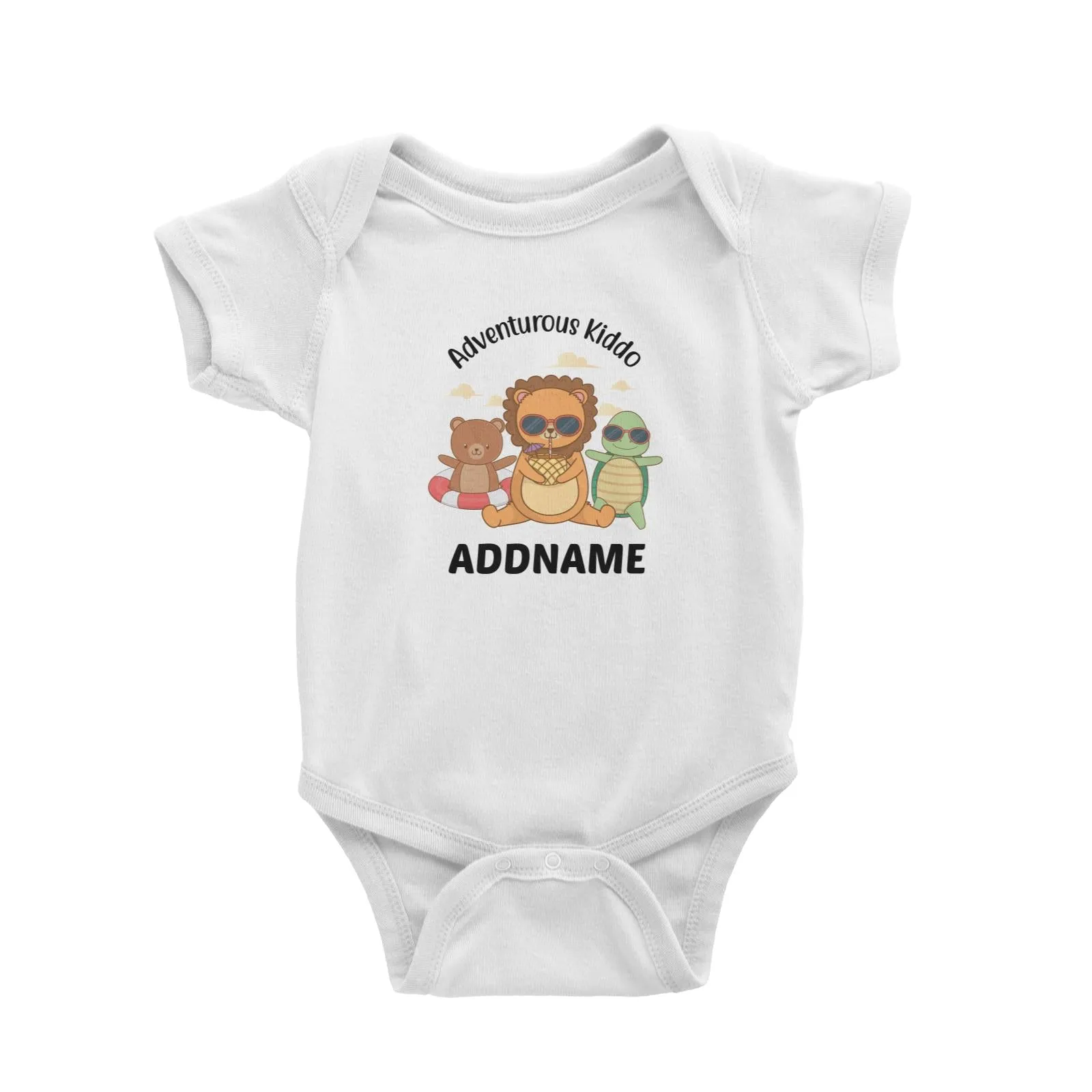 Adventurous Kiddo Addname Baby Romper