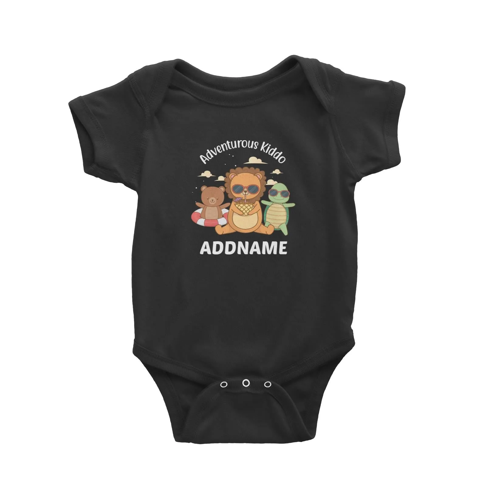 Adventurous Kiddo Addname Baby Romper