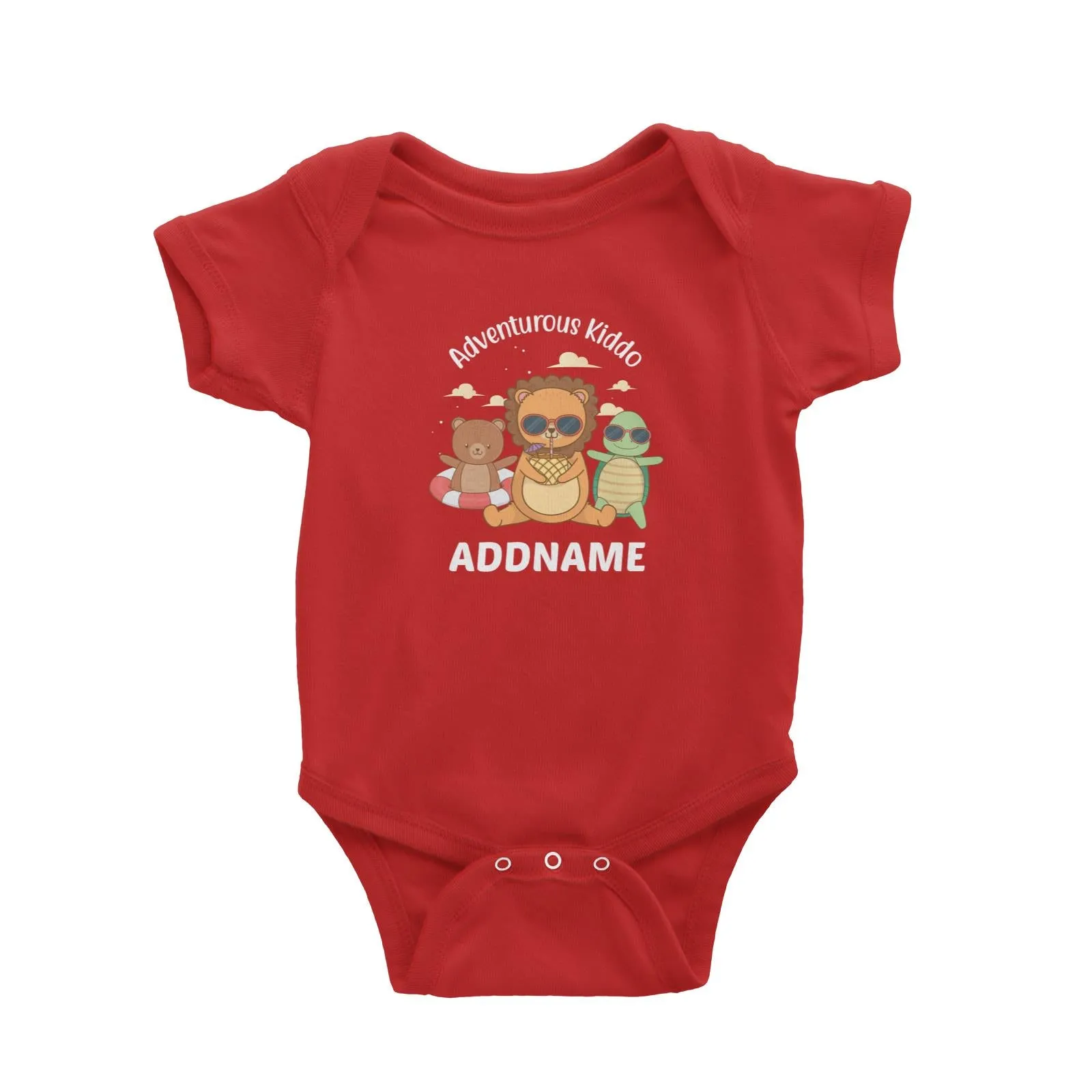 Adventurous Kiddo Addname Baby Romper