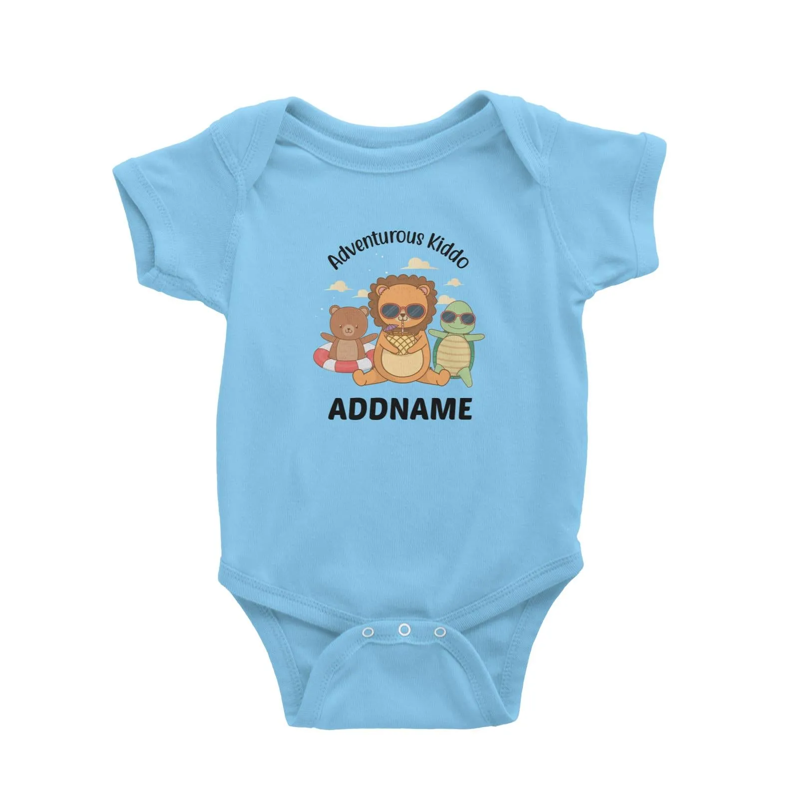 Adventurous Kiddo Addname Baby Romper