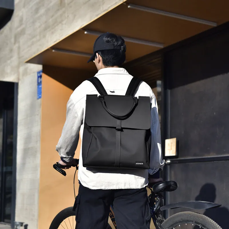 Agoneir New Men's Casual Backpack Business Handbag Computer Bag Simple Commute Trendy Factory