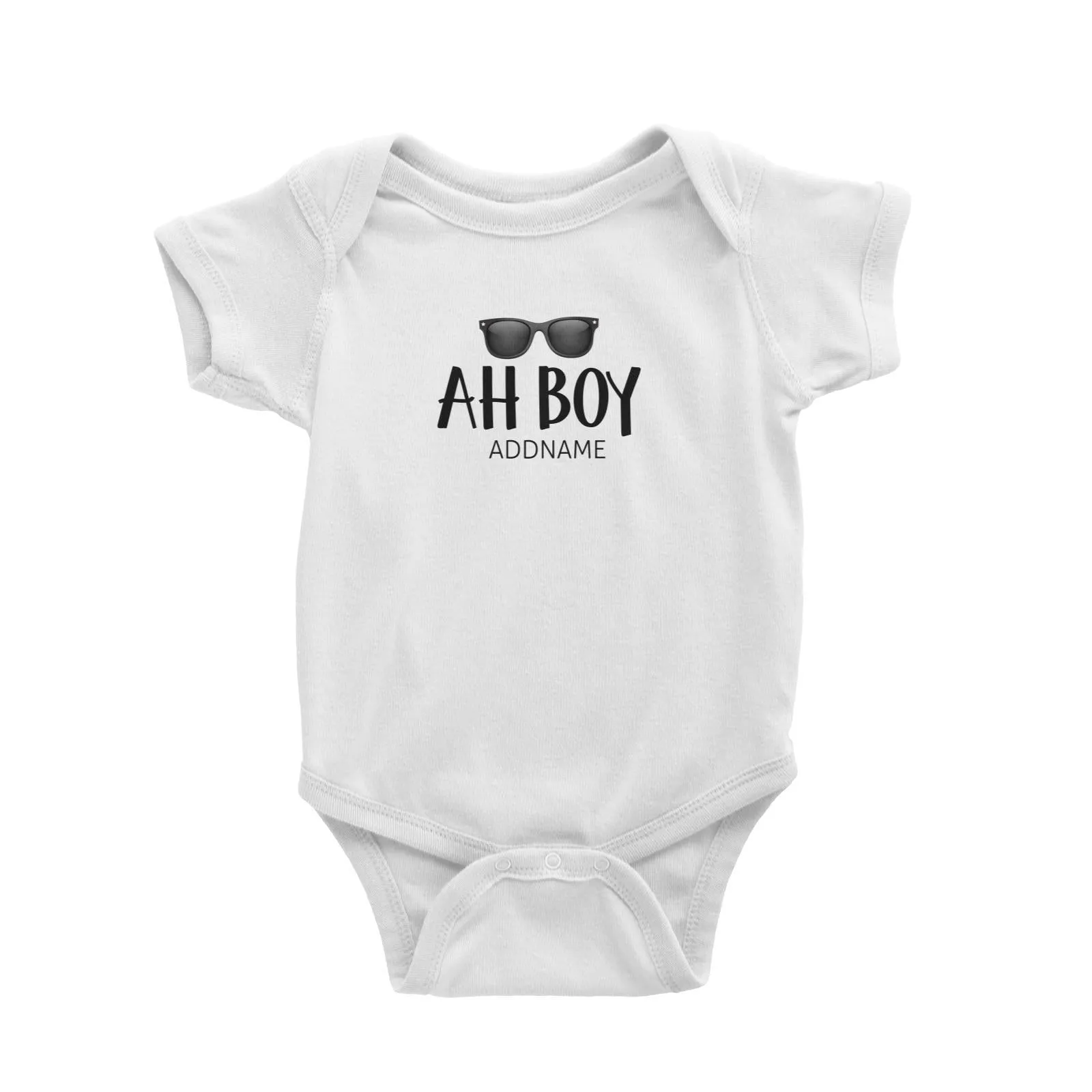 Ah Boy with Sunnies Baby Romper