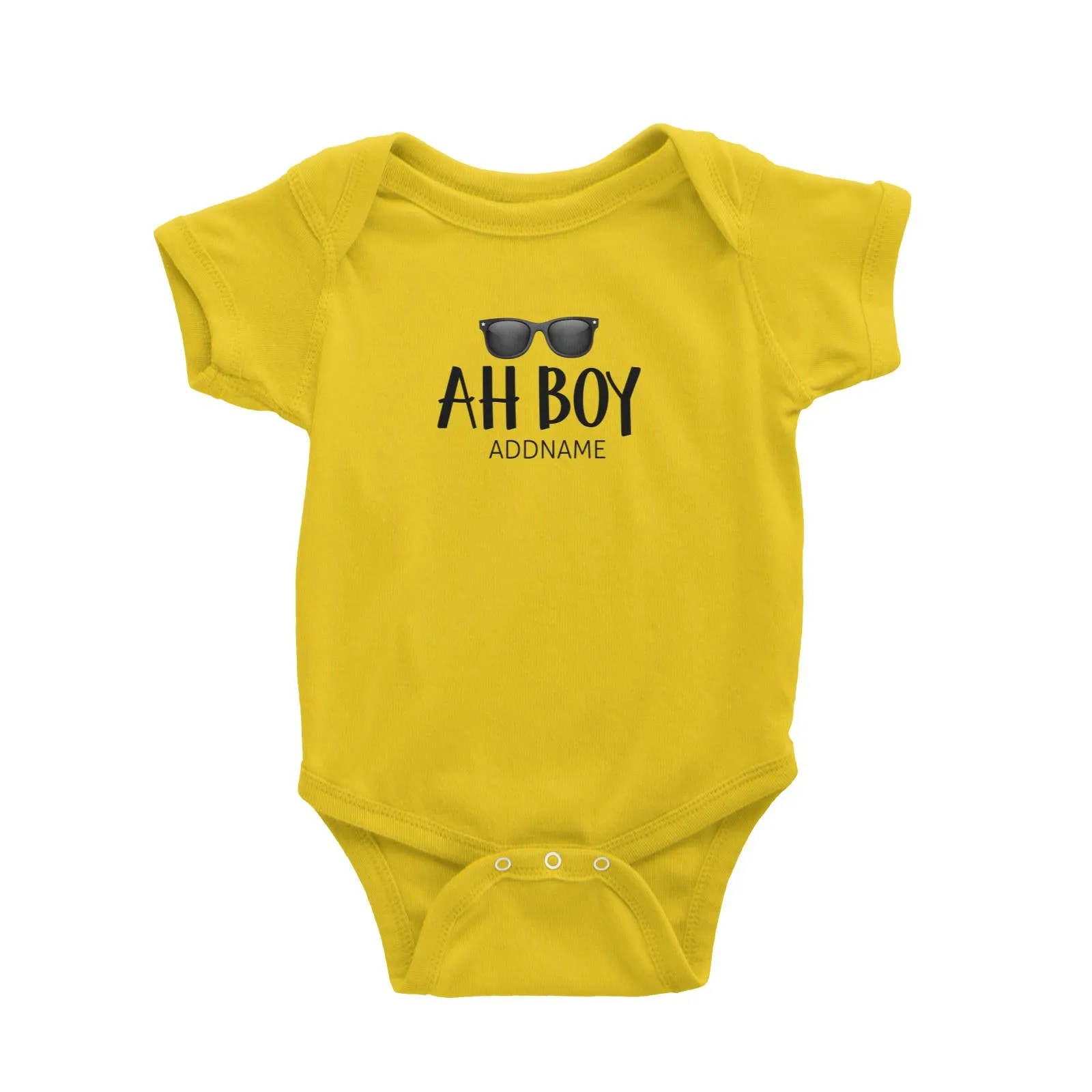 Ah Boy with Sunnies Baby Romper