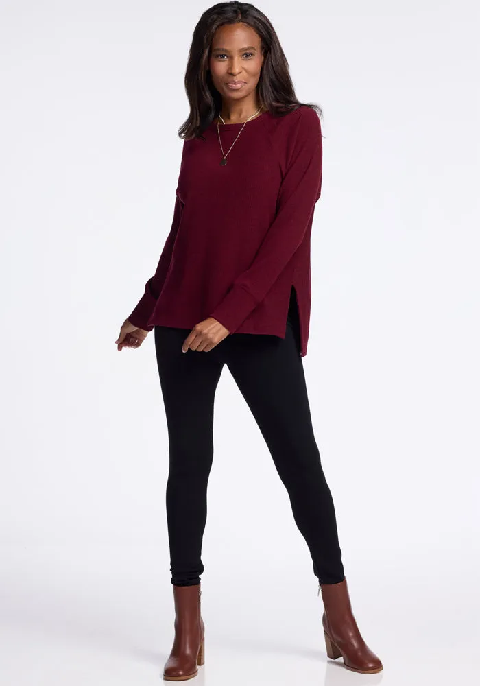 Ainsley Sweater - Cranberry Melange