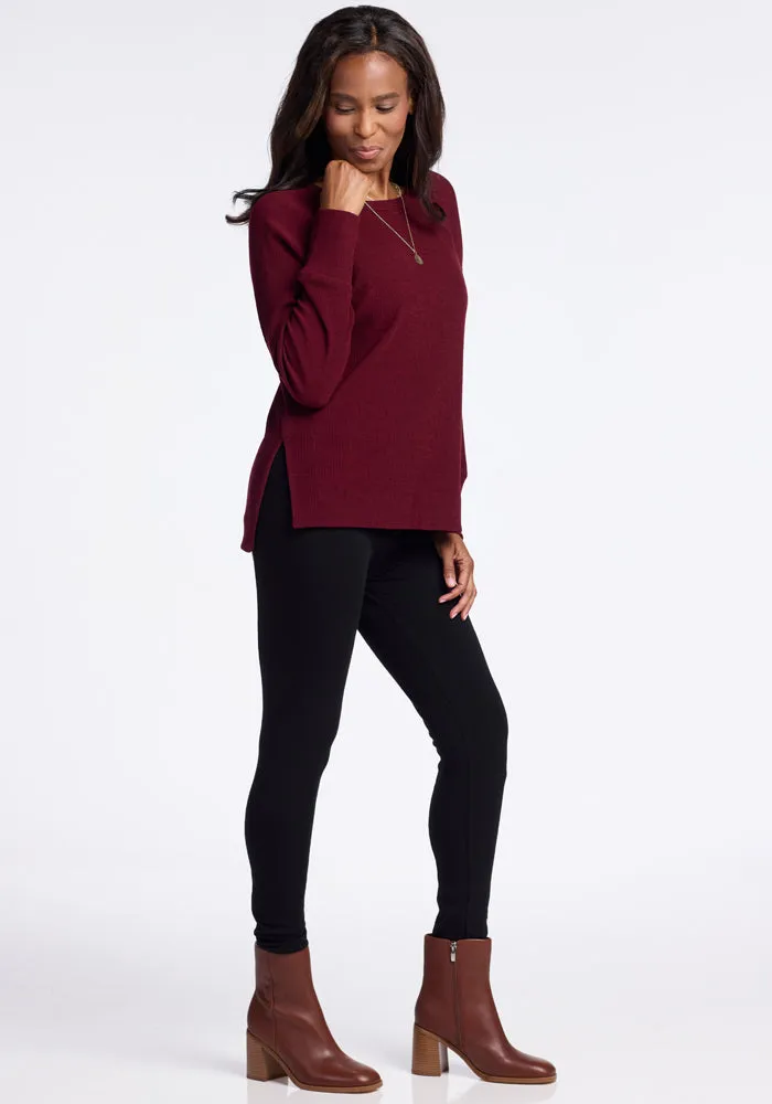 Ainsley Sweater - Cranberry Melange