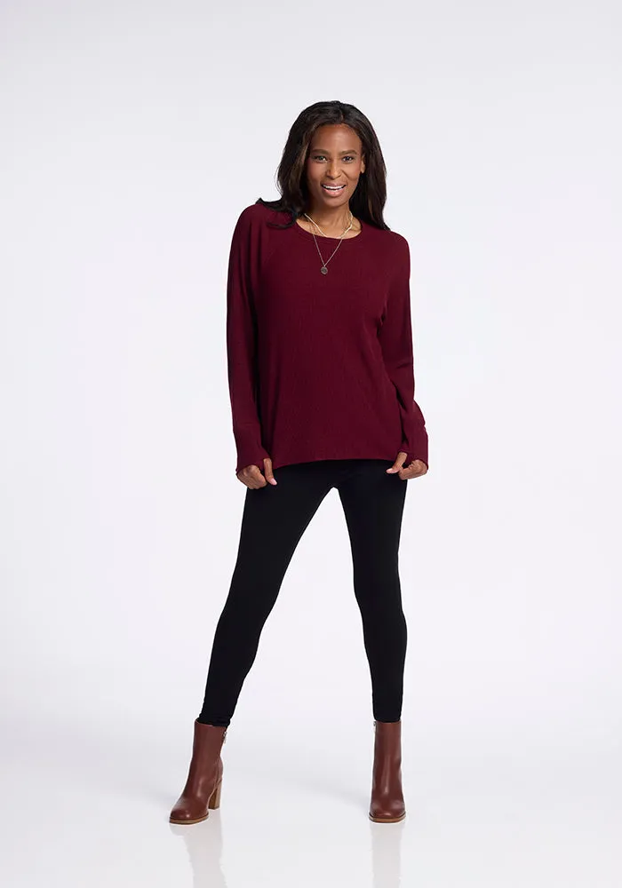 Ainsley Sweater - Cranberry Melange