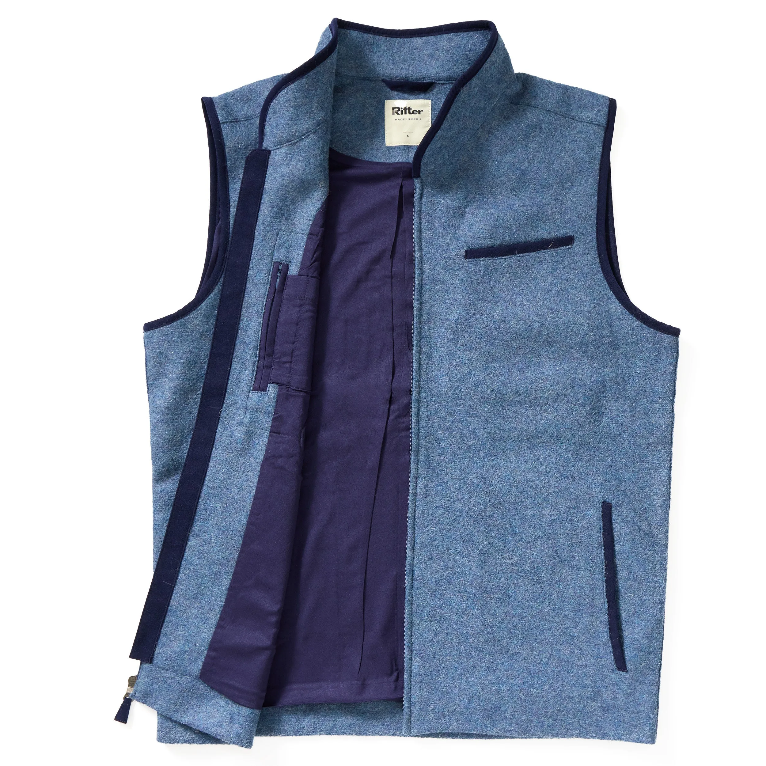 Alpaca Vest - Glacier