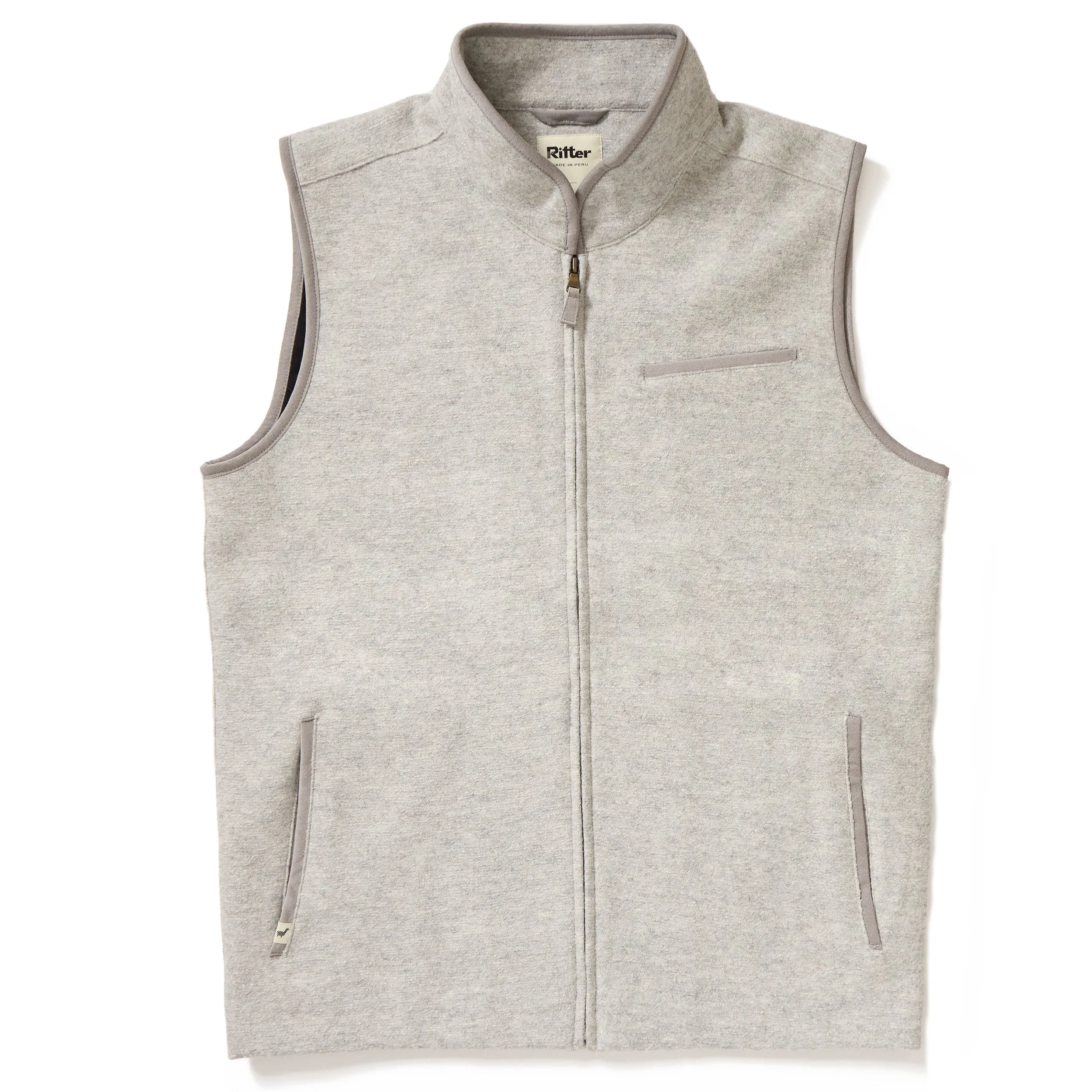 Alpaca Vest - Granite