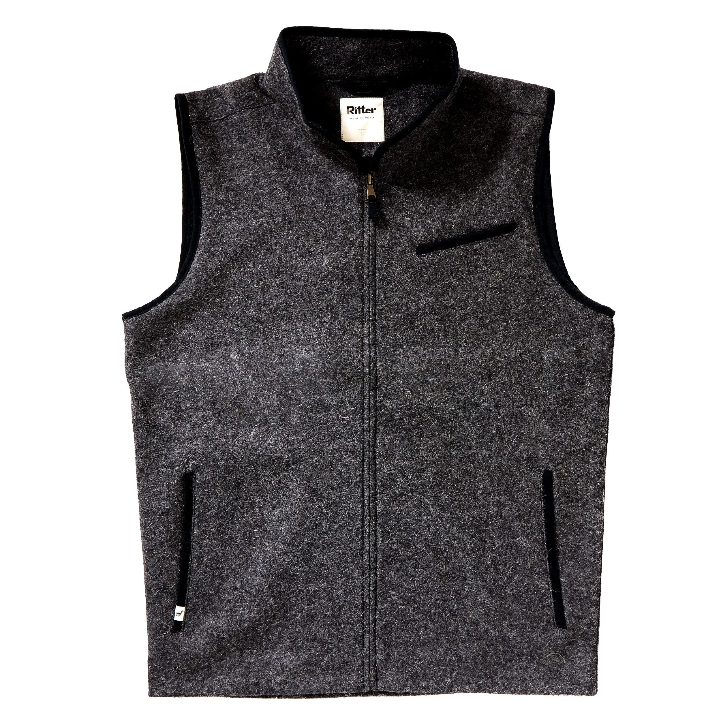 Alpaca Vest - Light Charcoal