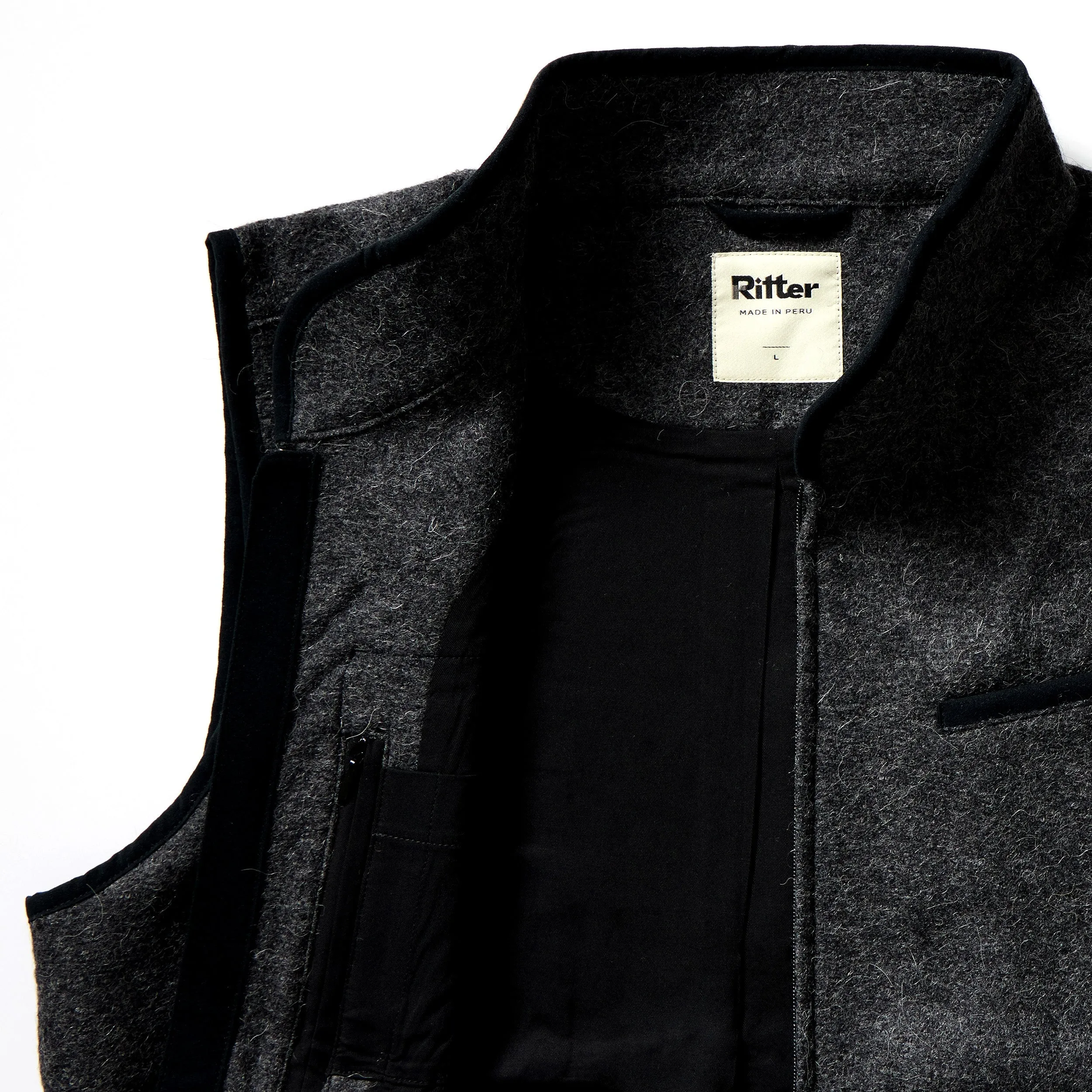 Alpaca Vest - Light Charcoal