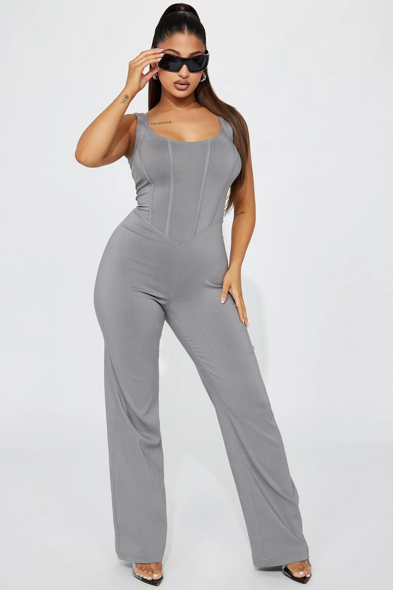 Always Chic Jumpsuit - Grey