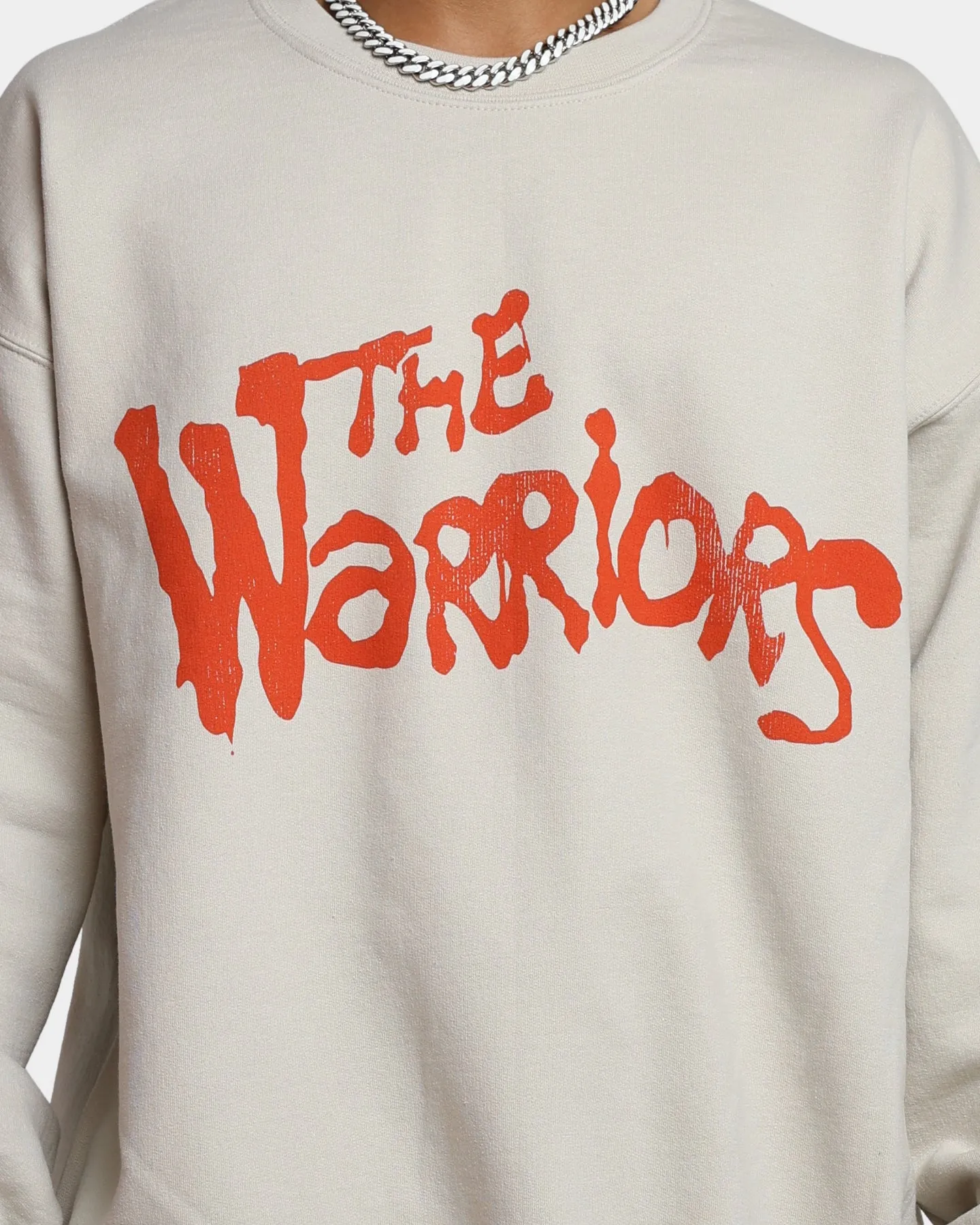 American Thrift X The Warriors Poster Crewneck Stone