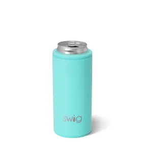 Aqua Skinny Can Cooler 12oz