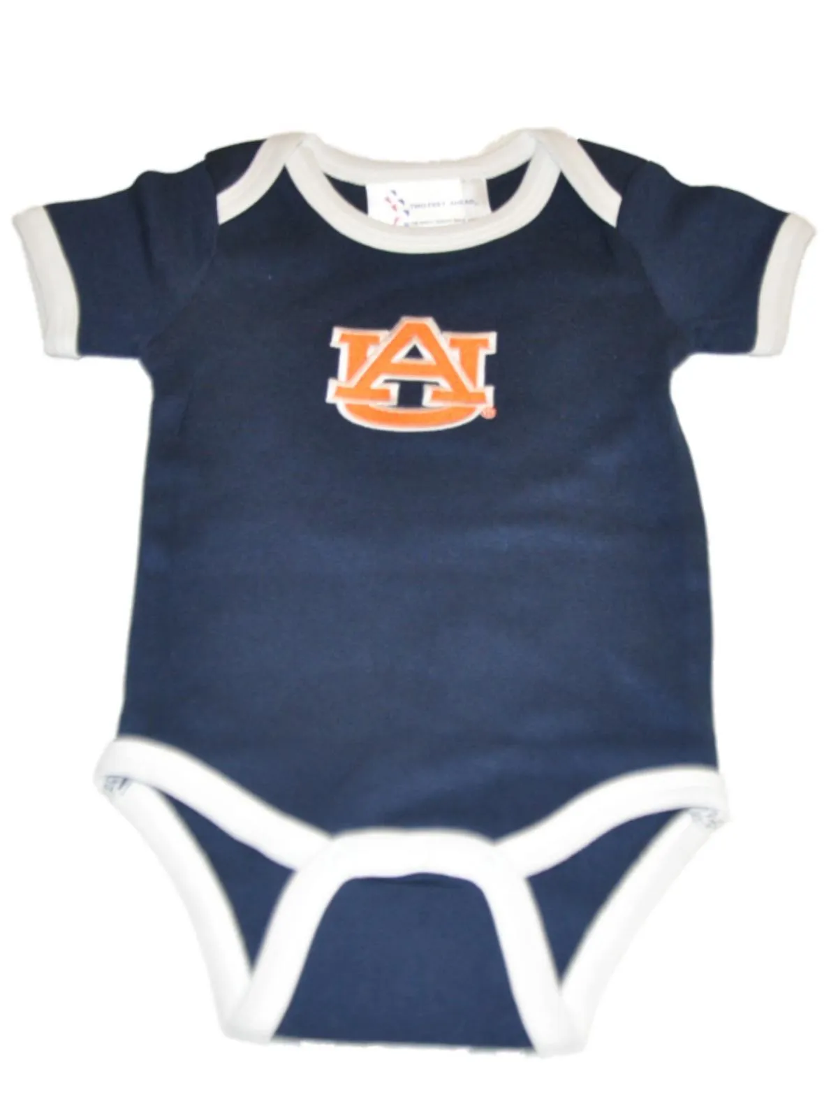 Auburn Tigers TFA Infant Baby Lap Shoulder Ringer Romper One Piece Outfit