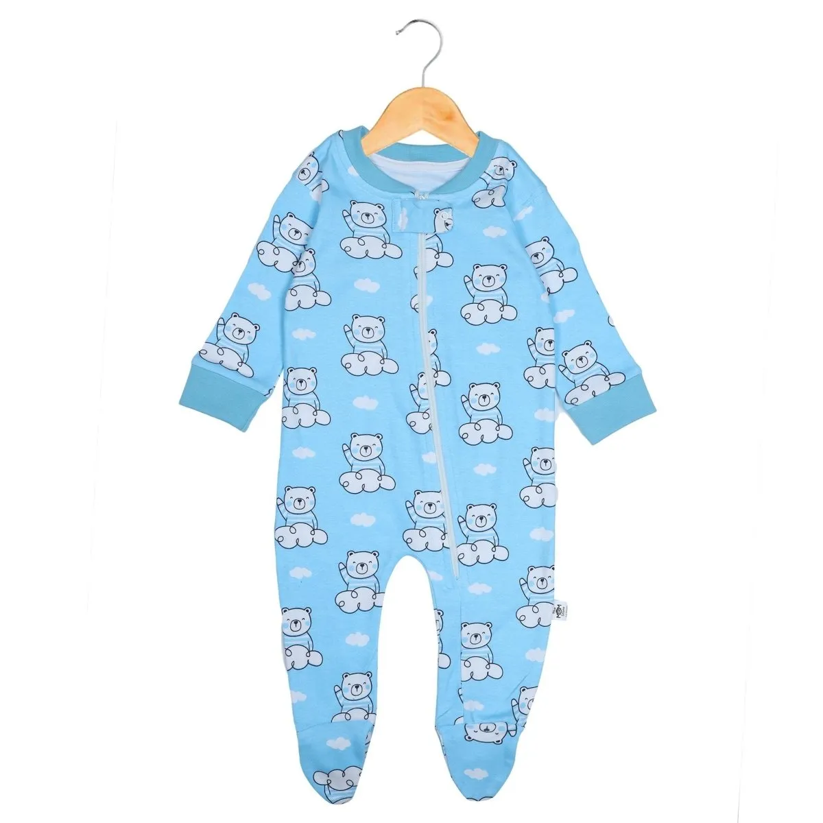 Baby Zipper Romper Combo - City Drive & Hello Bear