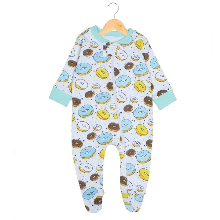 Baby Zipper Romper Combo - Meow Meow & Sweet like a Doughnut