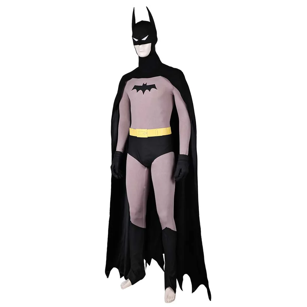 Batman: Caped Crusader 2024 Bruce Wayne Black Outfit Party Carnival Halloween Cosplay Costume