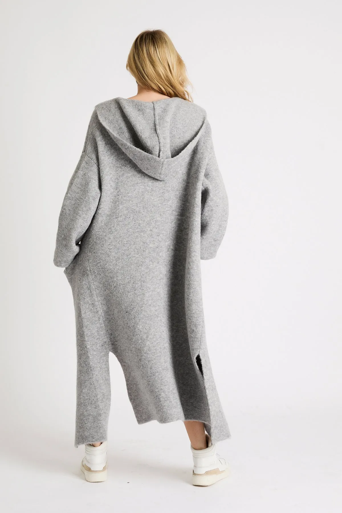   Beryll Adina Cashmere Blend Coat with Hood | Light Gray