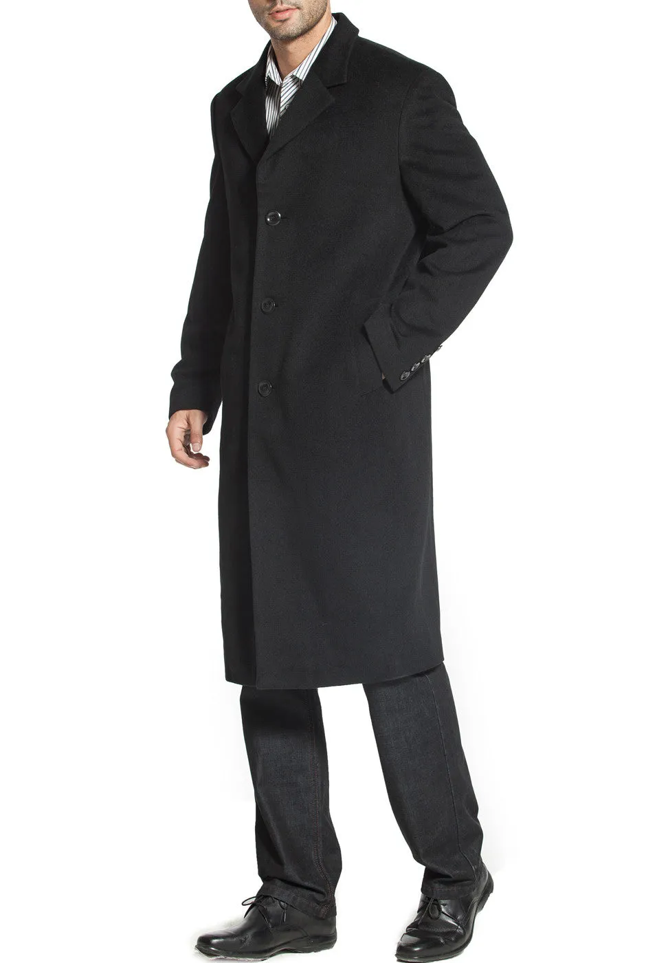 BGSD Men Henry Cashmere & Wool Blend Long Walking Coat