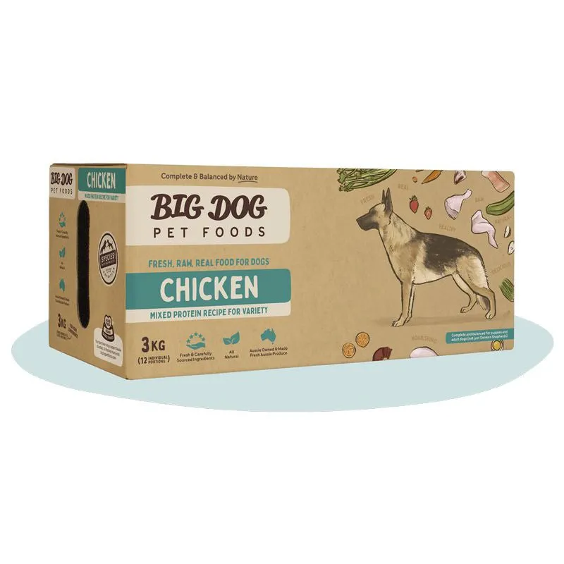 Big Dog BARF Chicken Raw Dog Food 3kg