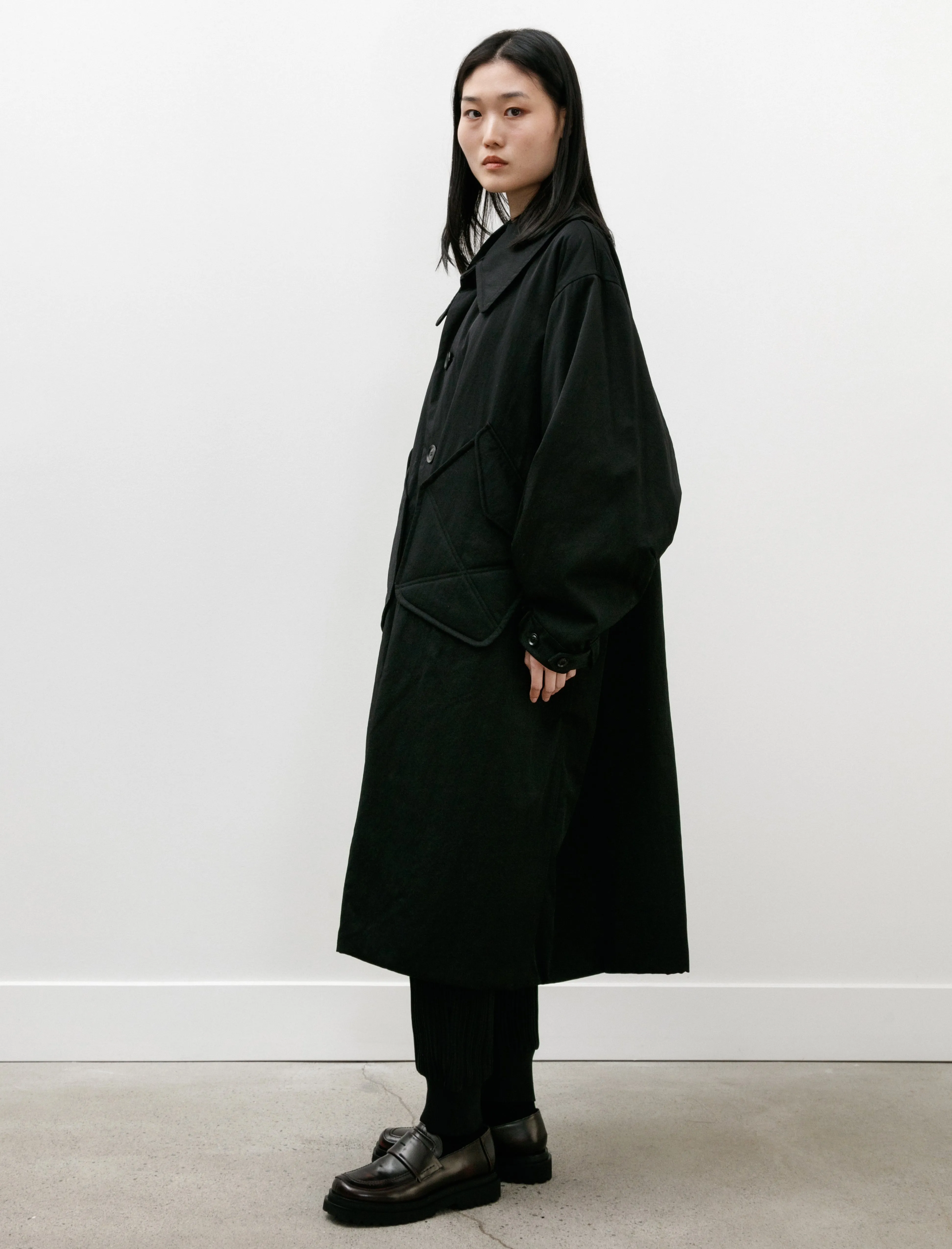 Big Pocket Coat Black