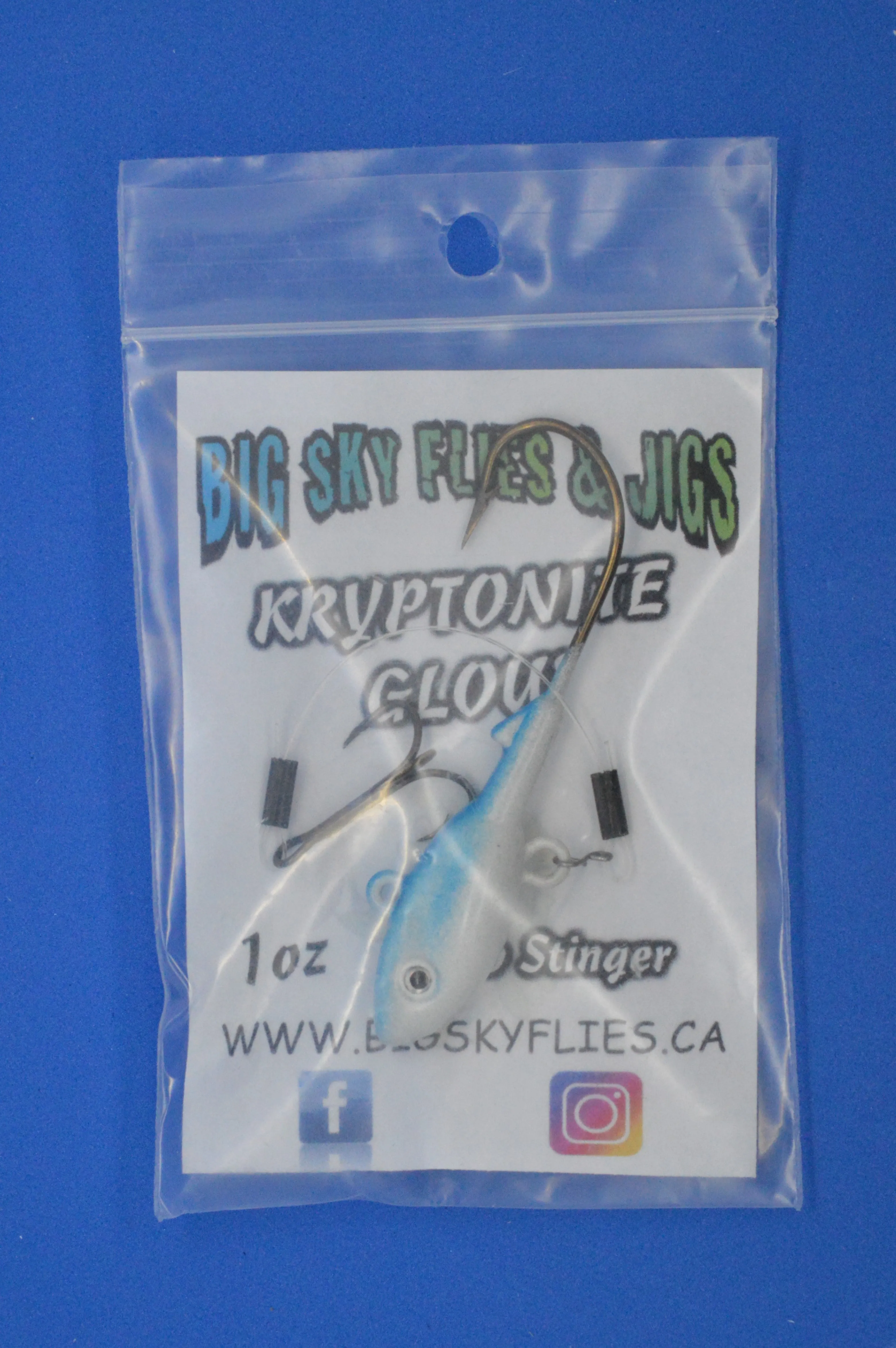 Big Sky Lake Trout Jigs w/Stinger Hook 1oz 1/pack