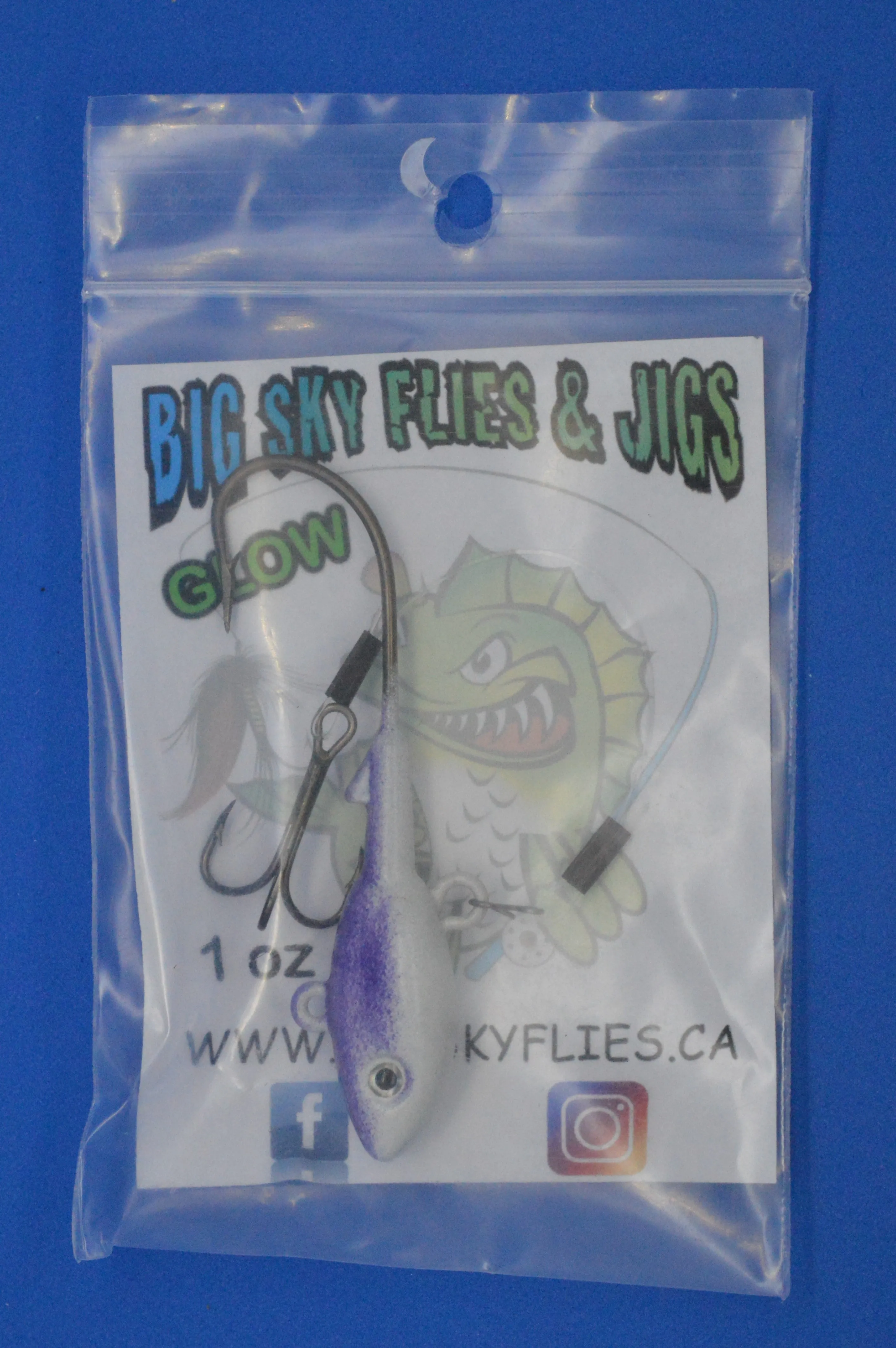 Big Sky Lake Trout Jigs w/Stinger Hook 1oz 1/pack