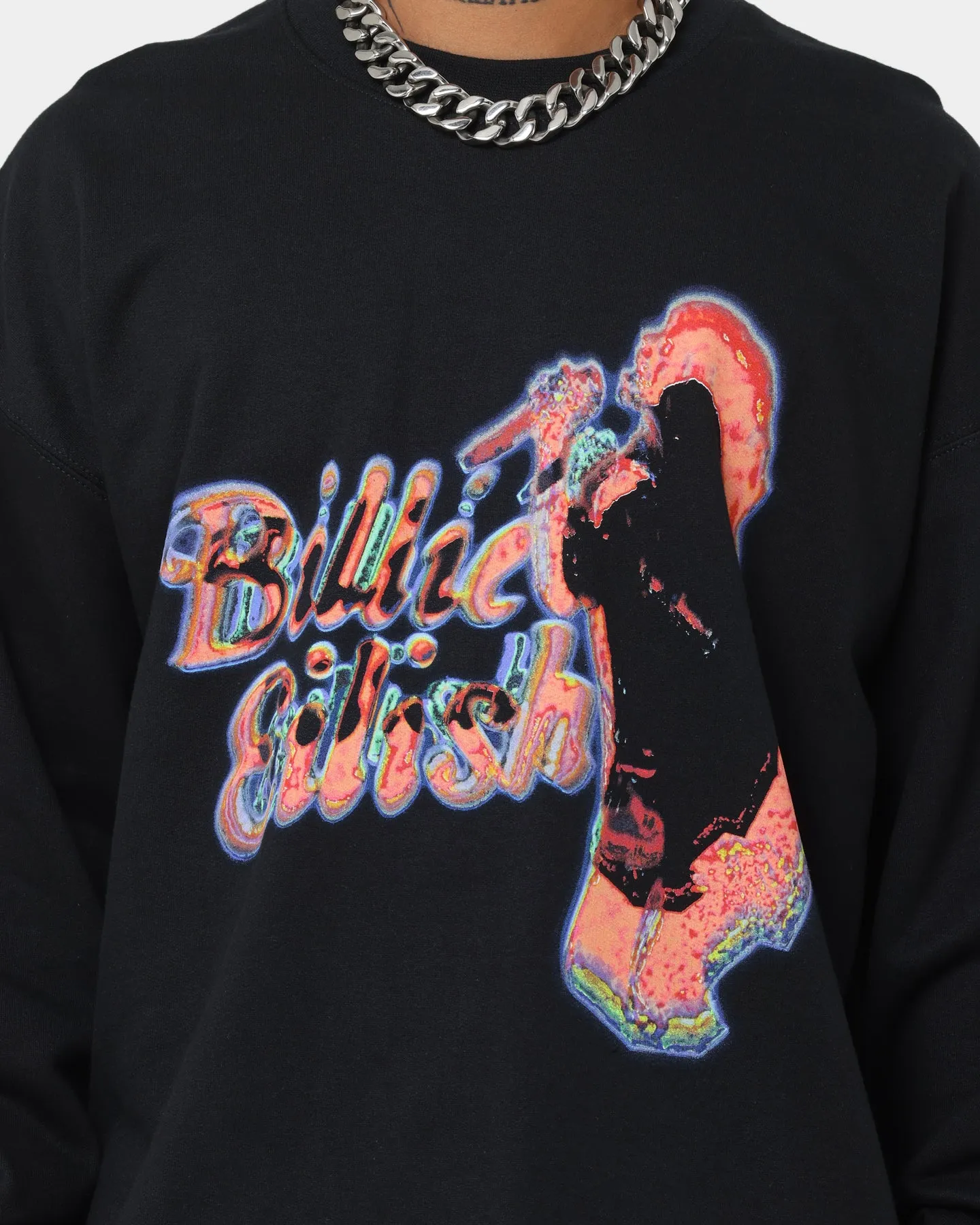 Billie Eilish Neon Logo Sweater Black