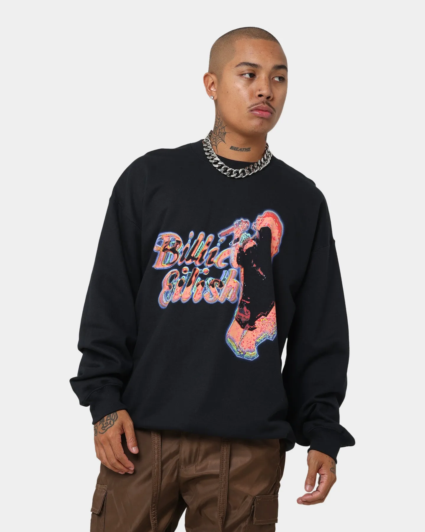 Billie Eilish Neon Logo Sweater Black