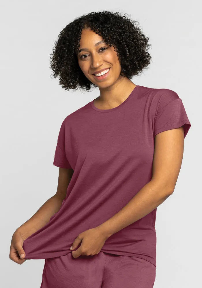 Billie Lounge Tee - Wild Ginger