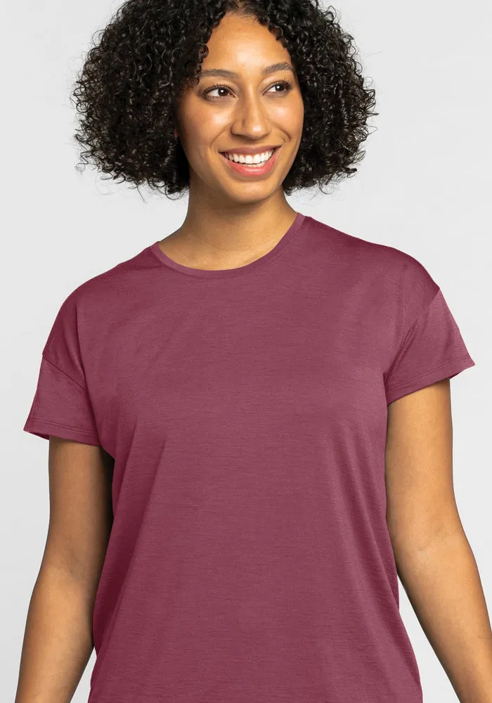 Billie Lounge Tee - Wild Ginger