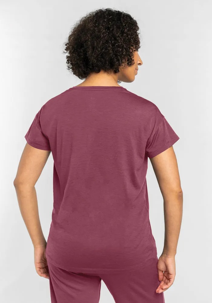 Billie Lounge Tee - Wild Ginger