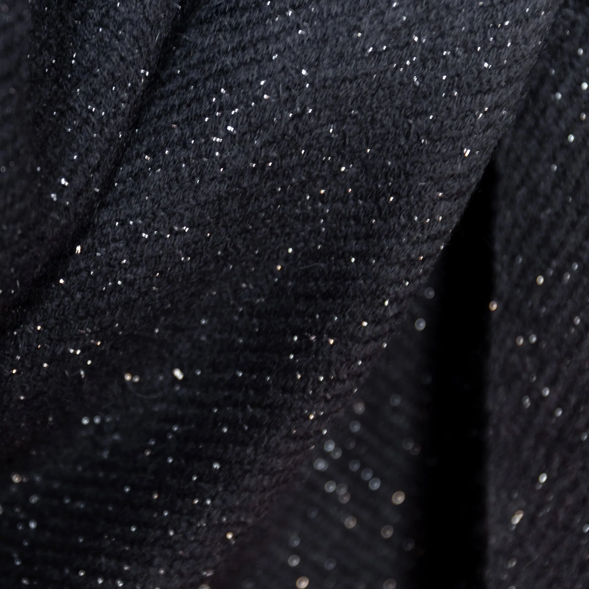 Black Sparkle Handwoven Cashmere Wrap