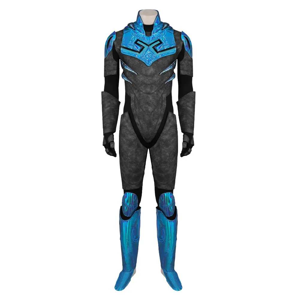 Blue Beetle Jaime Reyes Jumpsuit Outfits Party Carnival Halloween Cosplay Costume