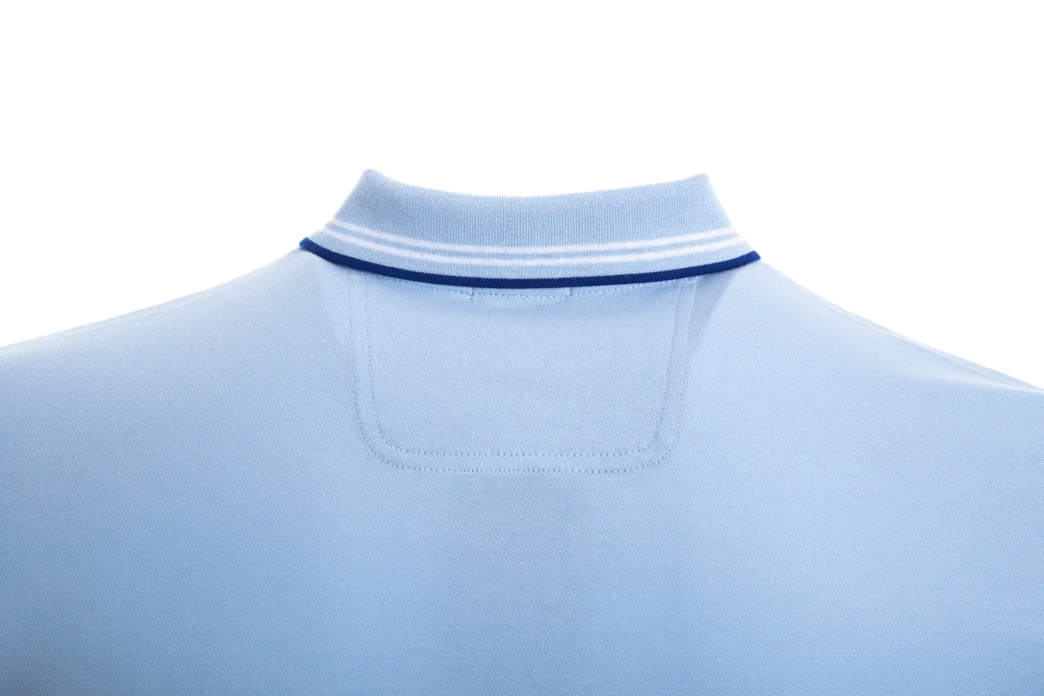 BOSS Paul Curved Polo Shirt in Sky Blue