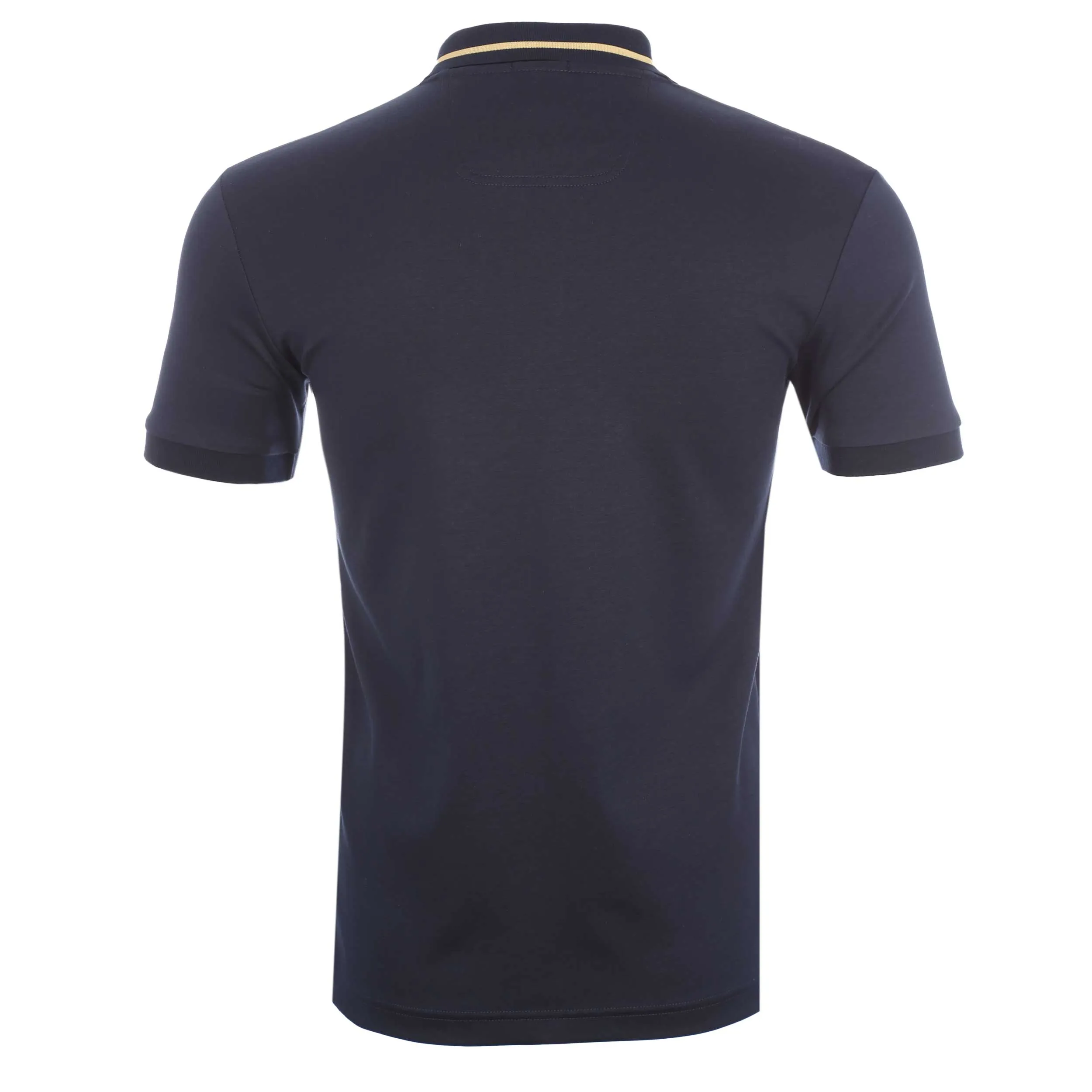 BOSS Paule1 Polo Shirt in Navy & Gold