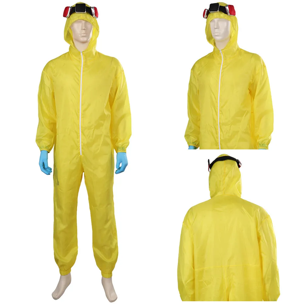 Breaking Bad Walter Yellow Jumpsuit Outfits Halloween Carnival Suit Cosplay Costume