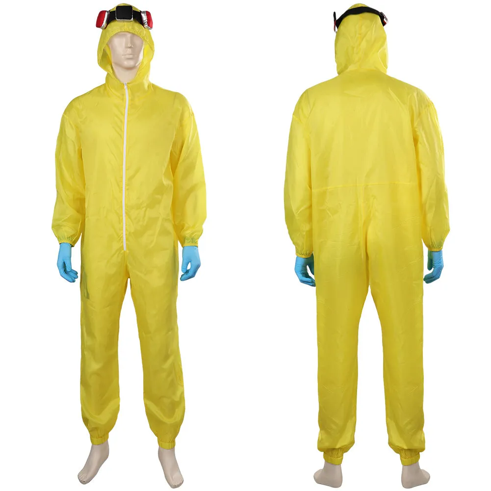 Breaking Bad Walter Yellow Jumpsuit Outfits Halloween Carnival Suit Cosplay Costume