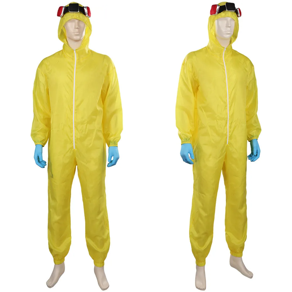 Breaking Bad Walter Yellow Jumpsuit Outfits Halloween Carnival Suit Cosplay Costume