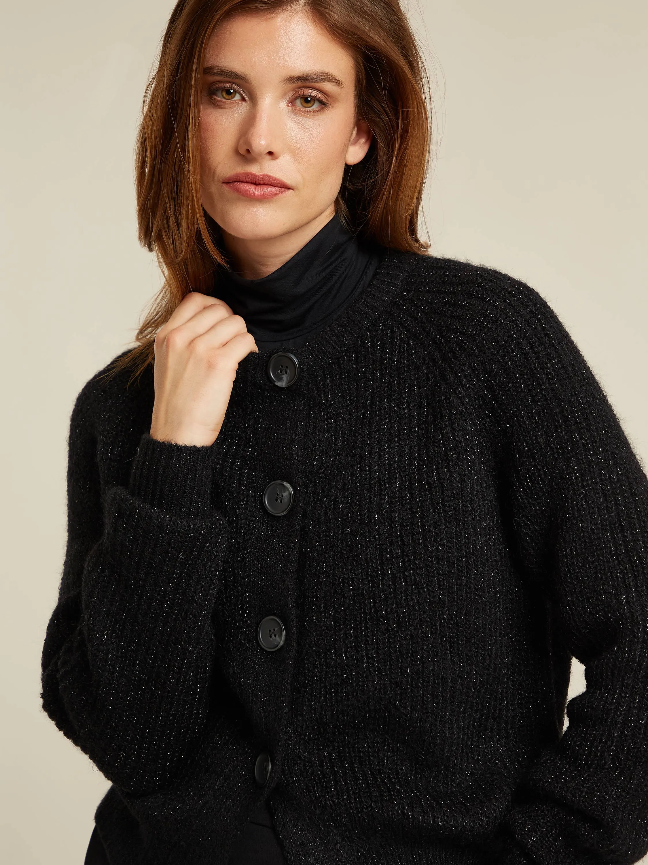 Brent cardigan - Black lurex