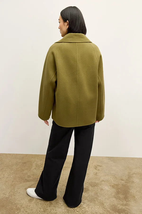 Calista Coat - Double-Face Wool :: Pistachio