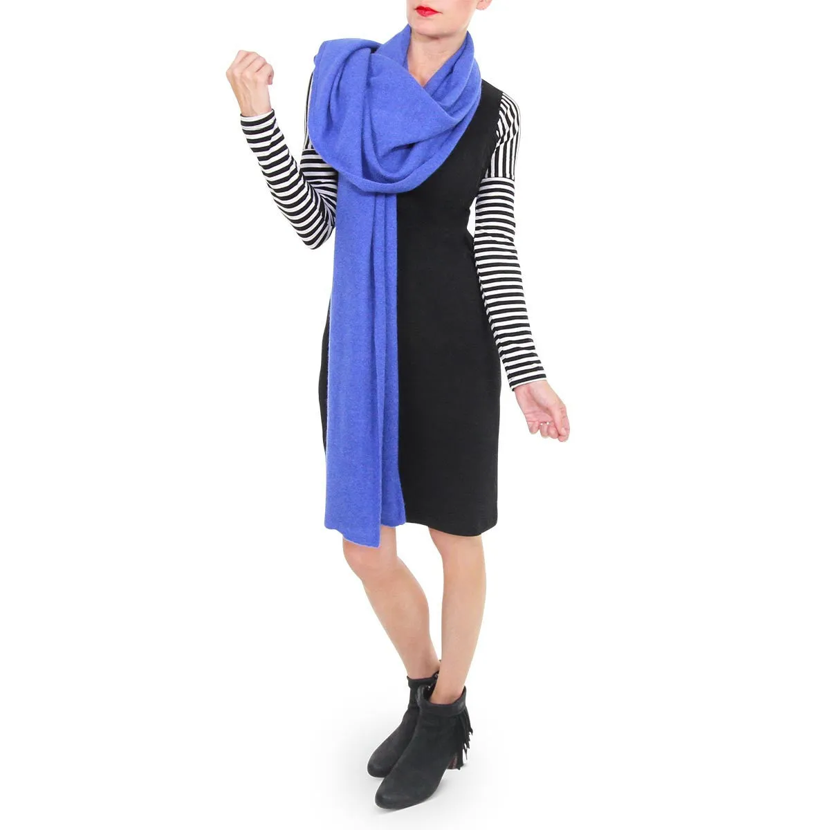 Cashmere Scarf - Neptune Blue