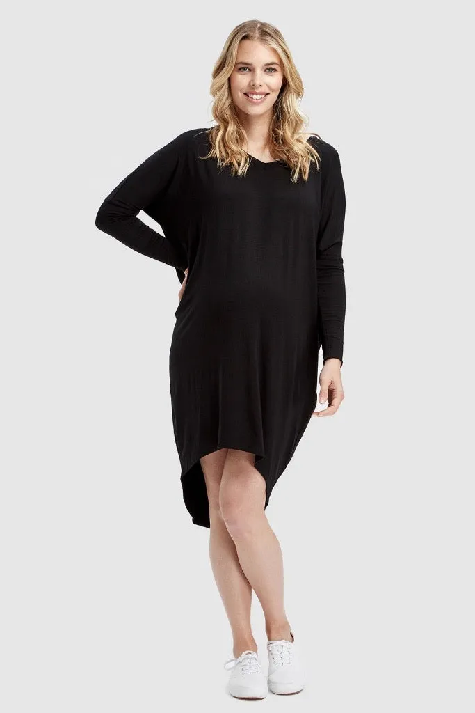 Catherine Maternity Dress - Black