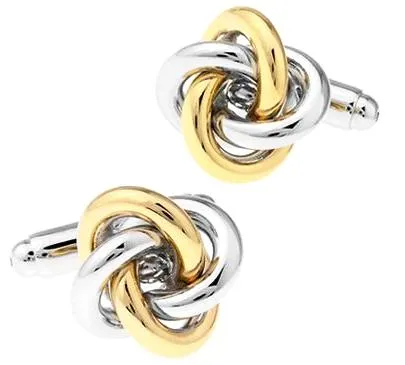 Classy Men Cufflinks Gold Knot - 4 Styles