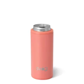 Coral Skinny Can Cooler 12oz