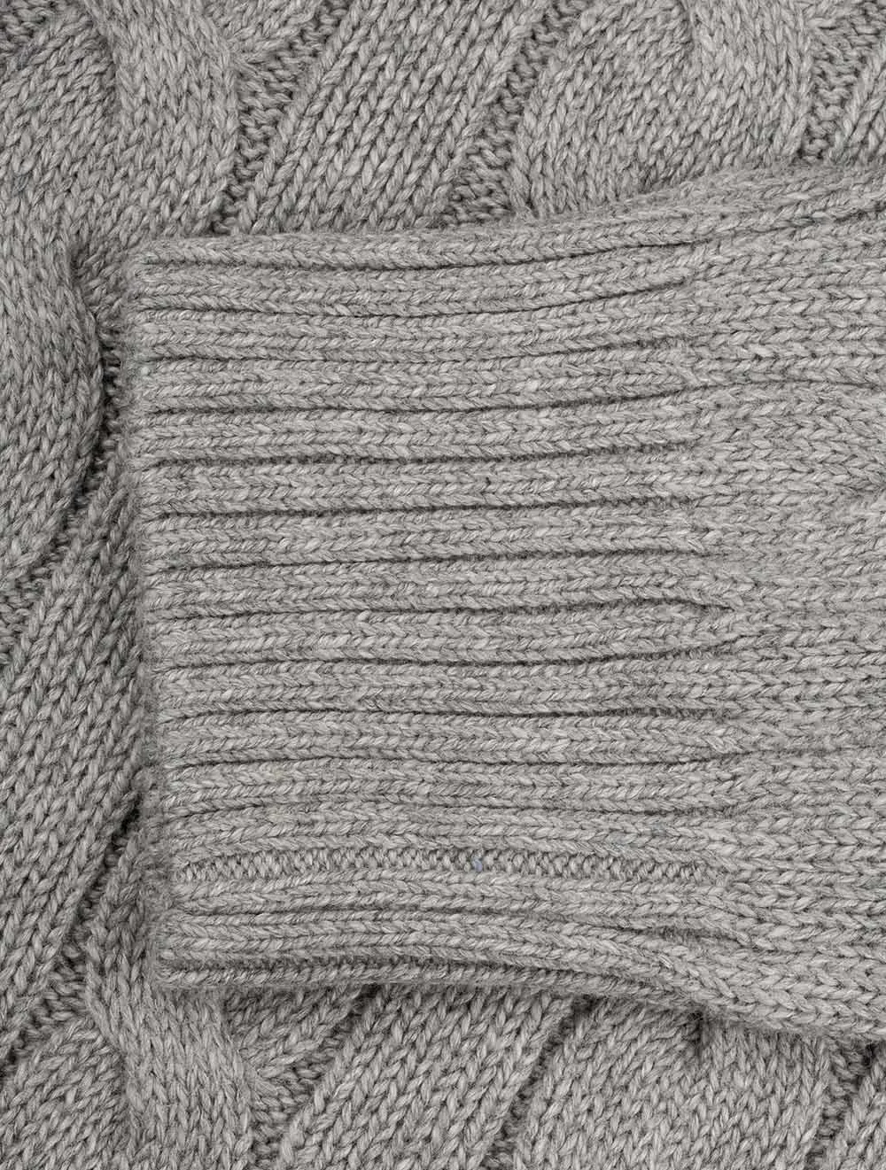 Cotton Cable Sweater Grey